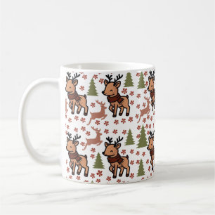 Rentier süße Blumen-Tasse Kaffeetasse