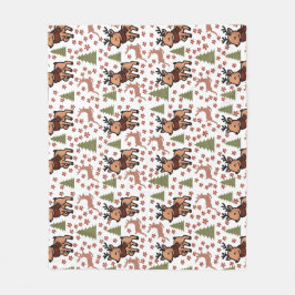 Rentier süße Blumenvase Fleecedecke