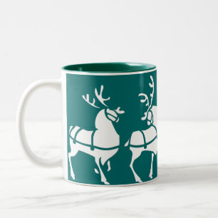 Rentier Tasse Kaffee Cup Festliche Weihnachtsfeier