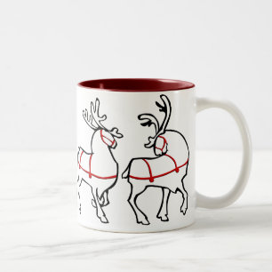 Rentier Tasse Kaffee Cup Festliche Weihnachtsgesch