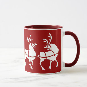 Rentier Tasse Kaffee Cup Festliche Weihnachtsgesch