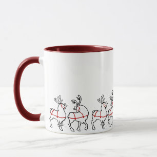 Rentier Tasse Kaffee Cup Festliche Weihnachtsgesch