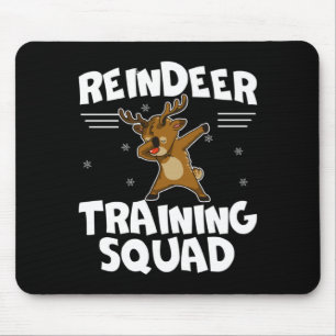 Rentier-Trainingsstaffel Hirsch Team Weihnachten L Mousepad