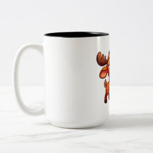Rentier und Ornamentsfreude Zweifarbige Tasse