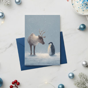 Rentier und Penguin Weihnachten