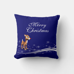 Rentier und Weihnachtsmann Kissen