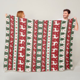 Rentier-Weihnachts-Fleece-Decke Fleecedecke