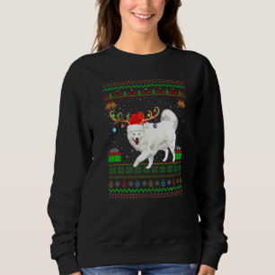 Rentier Weihnachtsmannmütze Match Ugly Samoyed Chr Sweatshirt