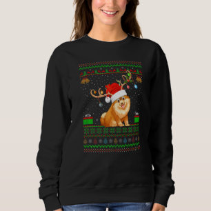 Rentier Weihnachtsmannmütze Match Ugly Spitz Chris Sweatshirt