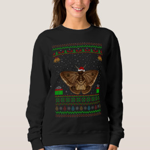 Rentier Weihnachtsmannmütze Matching Ugly Moth Bir Sweatshirt