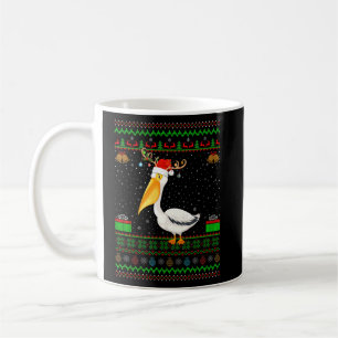 Rentier Weihnachtsmannmütze Matching Ugly Pelican Kaffeetasse