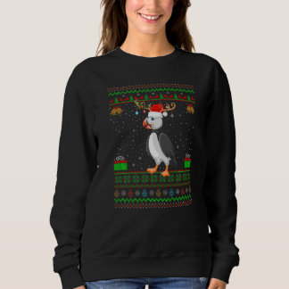 Rentier Weihnachtsmannmütze Matching Ugly Puffin B Sweatshirt