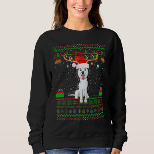 Rentier Weihnachtsmannmütze Matching Ugly Siberian Sweatshirt