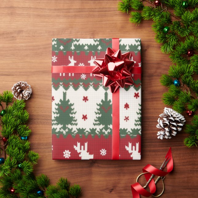 Rentier-Weihnachtsverpackung Geschenkpapier (Feiertagsgeschenk)