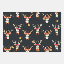 Rentier Wrapping Paper