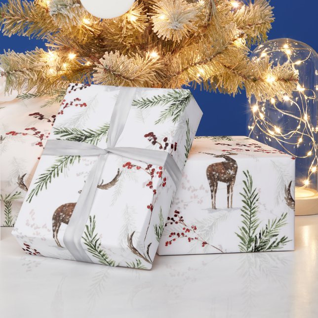 Rentier Wrapping Paper Winter Christmas Geschenkpapier (Feiertage)