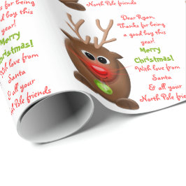 Rentierbrief von Weihnachten Weihnachten Geschenkpapier