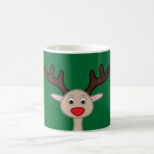 Rentierchartoon Kaffeetasse