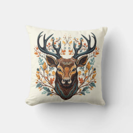 Rentiere Bohemische Wasserfarbe Kissen