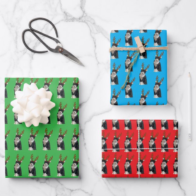 Rentiere Calliope Geschenkpapier Set (Vorderseite)