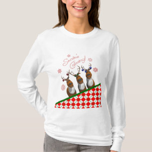 Rentiere, die sagen, dass der Weihnachtsmann kommt T-Shirt