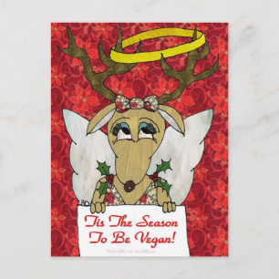 Rentiere Die Zeit Ist Da Vegan Zu Sein Geschenke B Postkarte