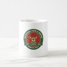 Rentiere Futter- und Vorrats-Retro-Weihnachtstasse