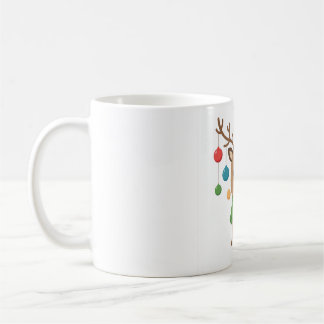 Rentiere-Kugeln hängen an Geweihen Kaffeetasse