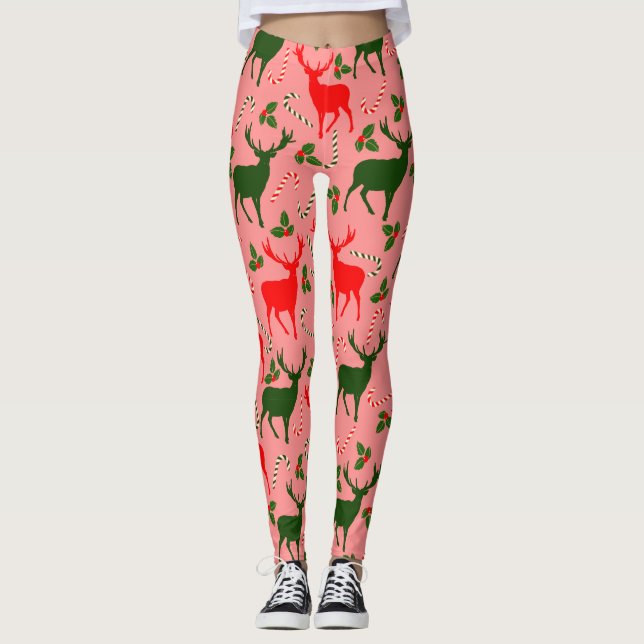 Rentiere Leggings (Vorderseite)
