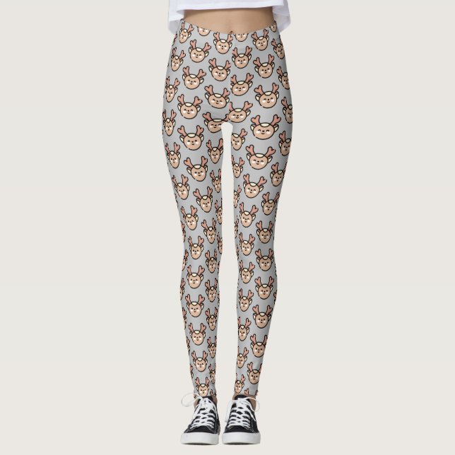 Rentiere Leggings (Vorderseite)