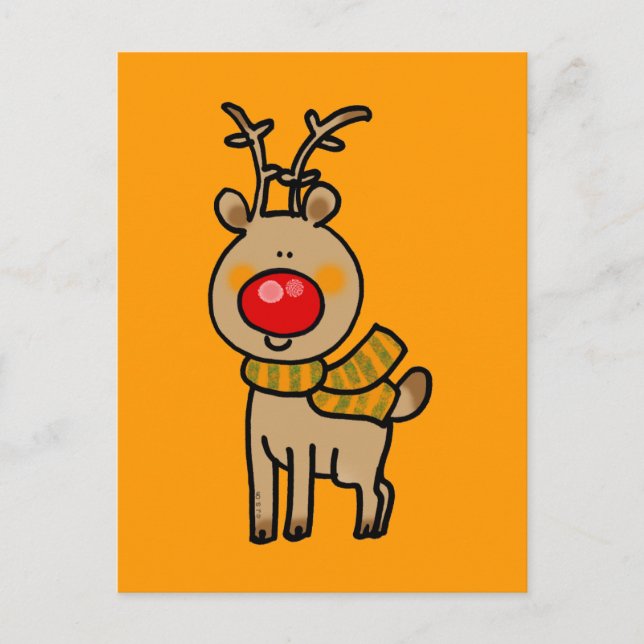 Rentiere Postkarte (Vorderseite)