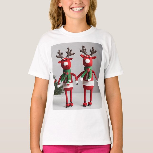 Rentiere  T-Shirt (Vorderseite)