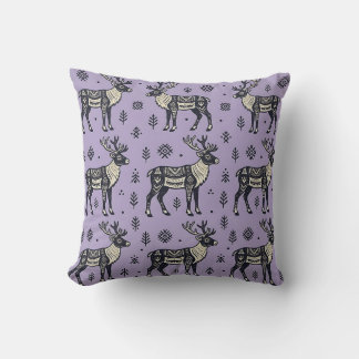 Rentiere-Tribal-Print-Wurfkissen Kissen