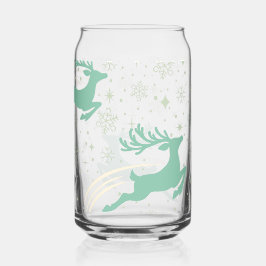 Rentiere und Schneeflocken Dosenglas