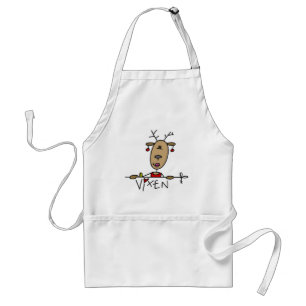 Rentiere Vixen Weihnachts-T-Shirts und Geschenke Schürze
