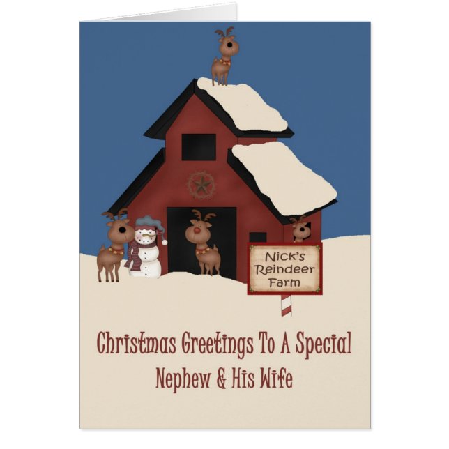 Rentierfarm Nephew & Ehefrau Weihnachten (Vorne)