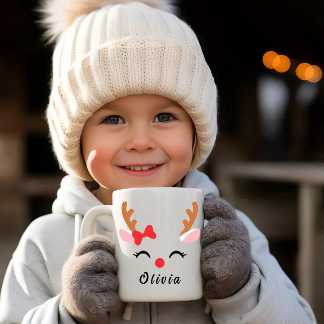 Rentierfass-Tasse | Custom Rentier Weihnachtsfeier Kaffeetasse (Von Creator hochgeladen)