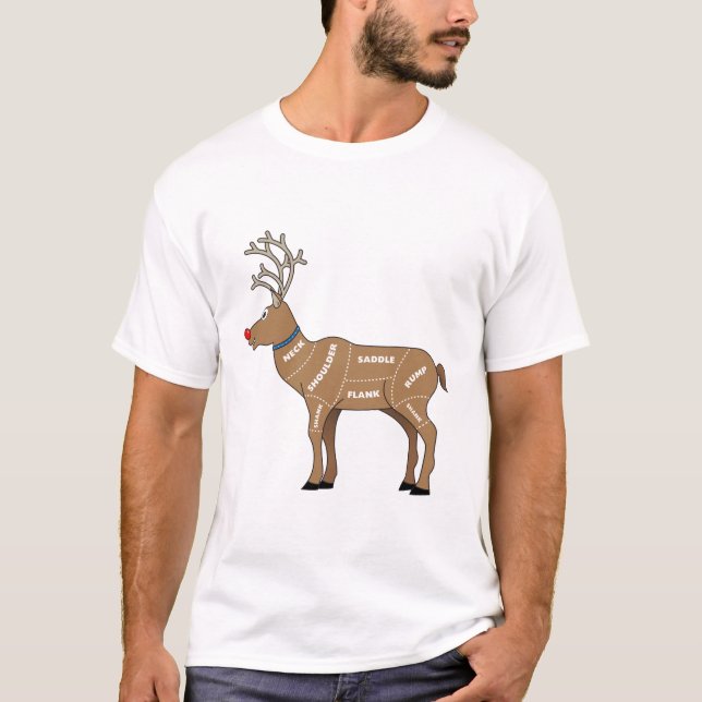 Rentierfleisch zu Weihnachten T-Shirt (Vorderseite)