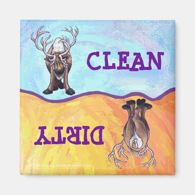 Rentiergeschenke und -zubehör magnet (Vorne)