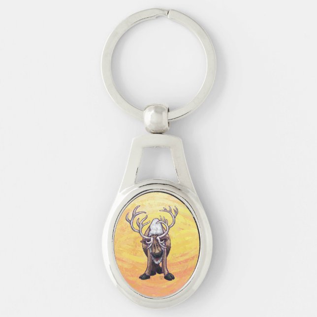 Rentiergeschenke und -zubehör schlüsselanhänger (Vorderseite)
