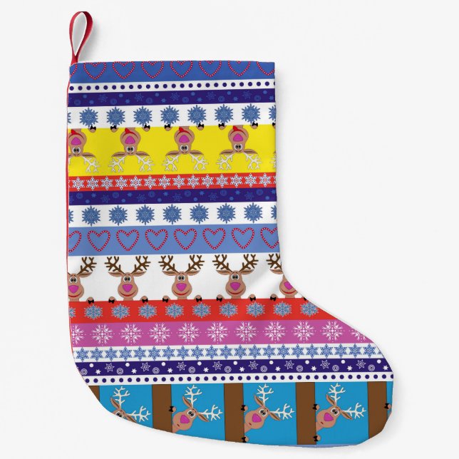 Rentierhaltung Kleiner Weihnachtsstrumpf (Vorderseite)