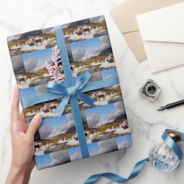 Rentierherde im Norden von Røros Geschenkpapier
