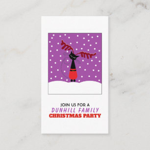 Rentierkatze, Weihnachts-Party Einladung
