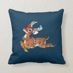 Rentierkissen Vintager Kunst Kissen
