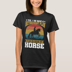 Rentierplan Reitpferde Pferdeliebhaber Lustig Vi T-Shirt