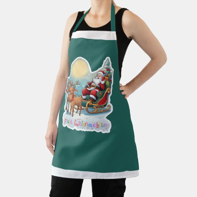 Rentierschlitten mit Rudi -  Schürze (InSitu)