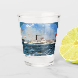Rentiersteamboat 1850 schnapsglas