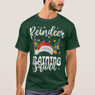 Rentiertraining Squad Weihnachten mit Weihnachtsli T-Shirt