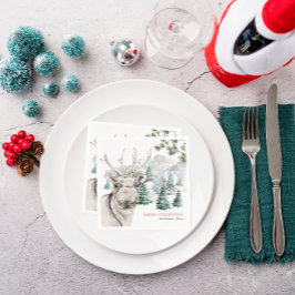 Rentierzucht | Frohe Weihnachten Party Serviette