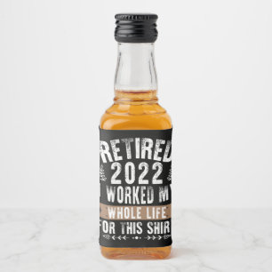 Rentner 2022 Ich Habe Mein Ganzes Lustiges Rentenl Alkoholflaschenetikett